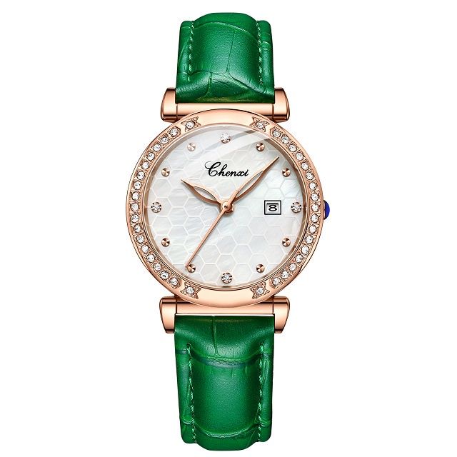 chenxi-ยี่ห้อผู้หญิงนาฬิกา-โรสโกลด์-แบรนด์หรูนาฬิกากันน้ำสุภาพสตรีปฏิทินนาฬิกาควอตซ์-หนัง