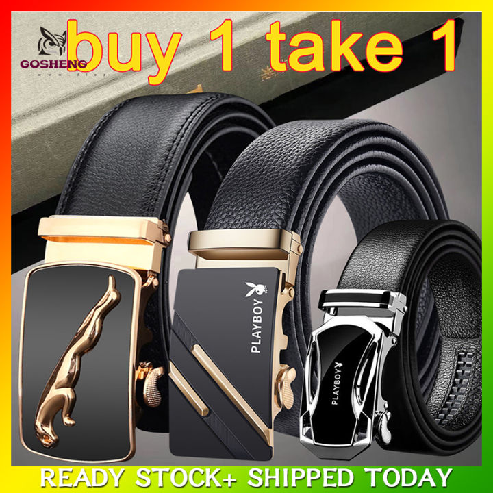 GOSHENG Belt for men original leather High quality belt Belt waist for ...