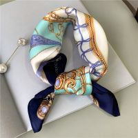 【CC】▩  Silk Scarf Design Print Foulard Neck Hairband Female Small Scarves Kerchief Tie 2022 New