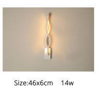 2021New Modern LED Wall Lamps For Bedroom Bedside Indoor Lighting Lights Penteadeira White Black Sconce Aluminum Corridor Decorate