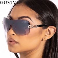 Luxury Brand Rimless Punk Sunglasses 2000S Women One Piece Designer Sun Glasses UV400 Unisex Shades Eyewear Y2k Eyeglasses