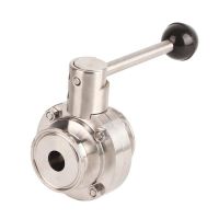 ✐❃☑ Stainless Steel Butterfly Valve Quick Connecting Sanitary Butterfly Clamp Valve With Silicone Gasket