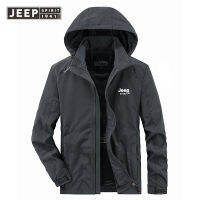 JEEP SPIRIT เสื้อผ้าสำหรับเสื้อแจ็คเก็ตกลางแจ้งบุรุษวัยกลางคน,เสื้อแจ็คเก็ตสำหรับชายหนุ่มเสื้อแจ็กเก็ตบางฤดูใบไม้ผลิและฤดูใบไม้ร่วง