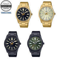 Time&amp;Time CASIO Standard นาฬิกาข้อมือผู้ชาย รุ่น MTP-VD02G, MTP-VD02G-1EUDF(ทองดำ), MTP-VD02G-9EUDF(ทอง), MTP-VD02B, MTP-VD02B-1EUDF(ดำ), MTP-VD02B-3EUDF(ดำเขียว) ประกันศูนย์ CMG