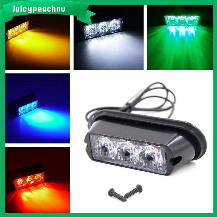 🔥🔥【COD+IN STOCK】 Universal Light Bar Hazard Strobe 3 LED Car Emergency ...