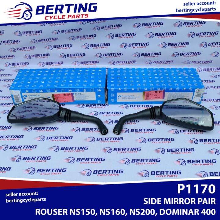 【READY STOCK】 SIDE MIRROR Rouser NS150 NS160 NS200 200NS Dominar 400 Genuine JL231600 JL231601