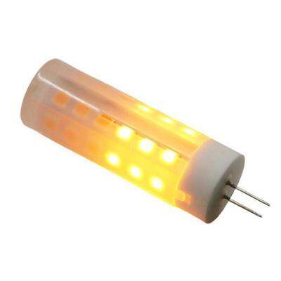 【❖New Hot❖】 lan84 ไฟขั้วเกลียวเปลวไฟกะพริบ G4 Led 2W 12V-24V การเผาไหม้การตกแต่งข้าวโพดหลอดไฟกระพริบโคมไฟ S4g2