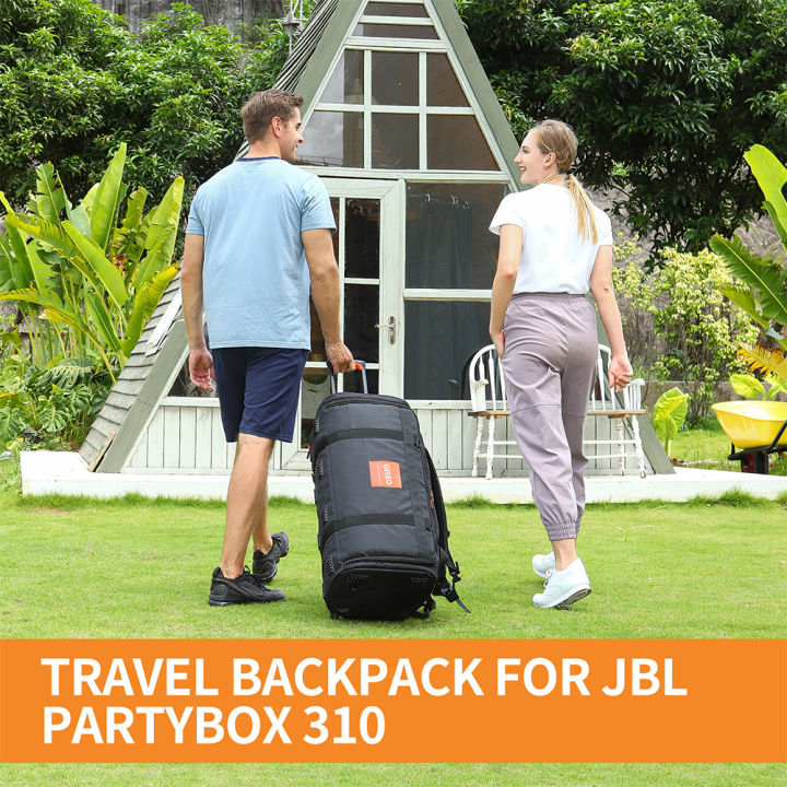 กระเป๋าใส่ลำโพงความจุมากกันน้ำกระเป๋าเป้สะพายหลังใส่ลำโพงบลูทูธระบายอากาศได้มัลติฟังก์ชั่นกระเป๋าเก็บของสำหรับ-jbl-partybox-310-110