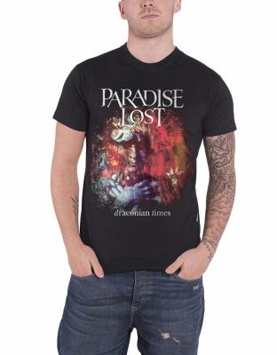 Paradise Lost T เสื้อ Draconian ครั้งอัลบั้ม Band โลโก้อย่างเป็นทางการ Mens สีดำS-5XL