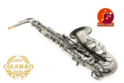 แซกโซโฟน Saxophone Alto Coleman CLC-552A Matt Black Nickel