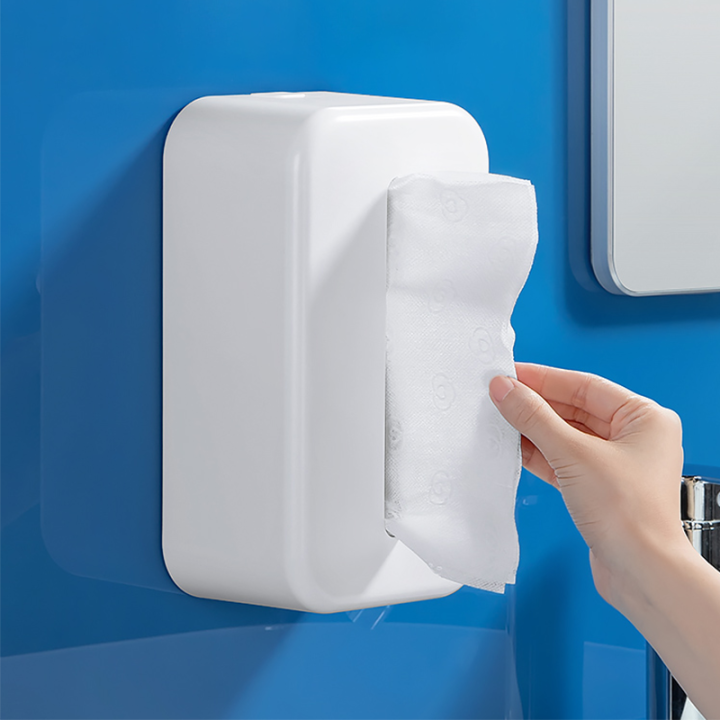 Face Towel Storage WallMounted Drawer Holder Kitchen Paper UpsideDown