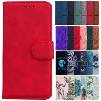For Xiaomi Redmi 12C Case Solid Color Printed Leather Flip Phone Case for Xiaomi Redmi 12C Cover Redmi12C 12 C Card Slots Fundas Phone Cases