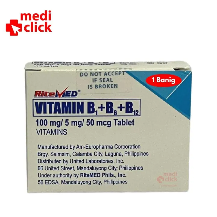 Ritemed Vit B Complex 20 Tablets | Lazada PH