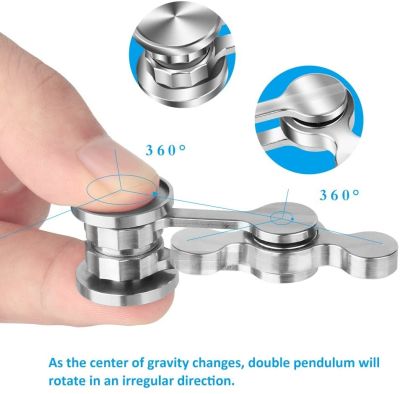 【LZ】❣  Metal Fingertip Desk Toy  Fidget Spinner Adult Decompression Stress Relief EDC Gift Hand Foldable Pendulum Spinner