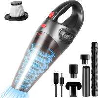 ◆▬㍿ Handheld Vacuums Cordless 120W 8500PA USB Portable Handheld Hoover 3H Fast Charging Working 35MinWet and Dry