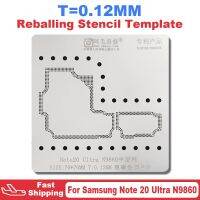 AMAOE เหมาะสำหรับ N981N ซัมซุงโน้ต20พิเศษ N9860 N9810 SM-N981U SM-N981N SM-N9810ชั้นกลางชิปแม่พิมพ์ลายฉลุแบบรีบอล