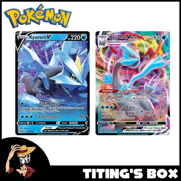 [EN] Pokemon TCG Kyurem V 048/196 & Kyurem Vmax 049/196 - Lost Origin ...