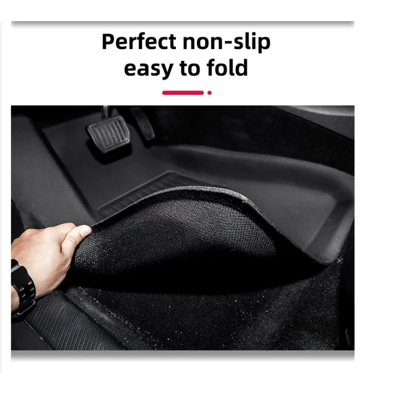 New Universal Fit 4pcs PU Leather Car Floor Mat Waterproof Foot Pads  Protector 【COD】