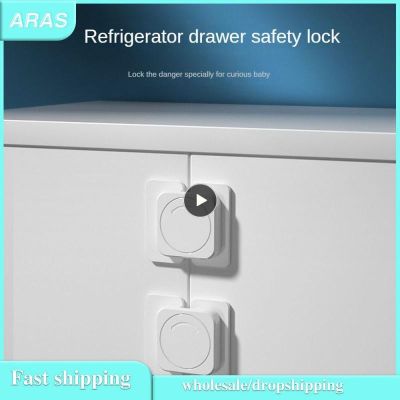❒◐ 1 8PCS Household Cabinet Door Drawer Safety Feature Baby Anti Pinch Hand Child Safety Lock Refrigerator Door Safety Lock