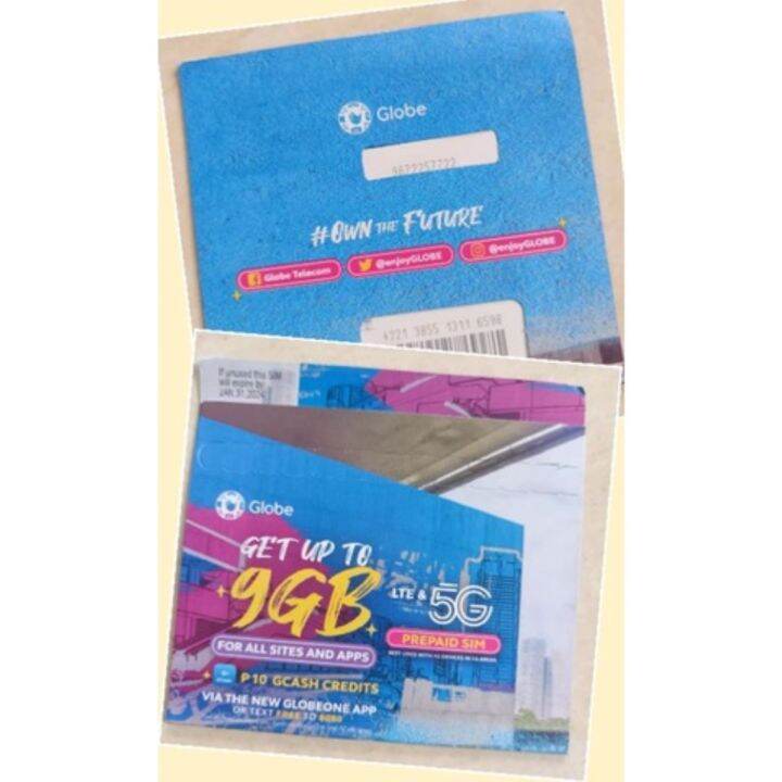 BRAND NEW GLOBE PREPAID 3G 4G 5G SIM Expire 2024 Lazada PH