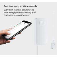 น้ำรั่วเซนเซอร์ Wifi Real Time Security Alarm เครื่องตรวจจับการรั่วไหลของน้ำ Overflow Alert กันน้ำ Smart Home สำหรับห้องครัว Bathroomhot