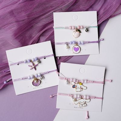 2022 Bracelet For Women Woven Bracelet Cartoon Cinnamon Dog Accessories Ceramic Beads Korean Fashion Accessories Wholesale