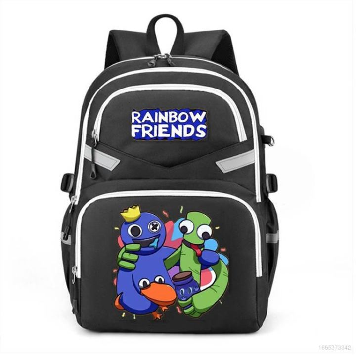 Students Kids Children Rainbow Friends Schoolbag Backpacks Large