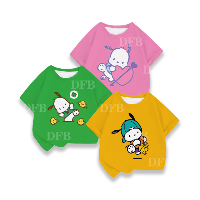 Pachacco เสื้อยืดอนิเมะสำหรับเด็ก,เสื้อยืดลายแขนสั้นพิมพ์ลายระบายอากาศที่สะดวกสบายใส่ได้ทุกวันเสื้อน่ารักสำหรับเด็กผู้ชายและเด็กผู้หญิง