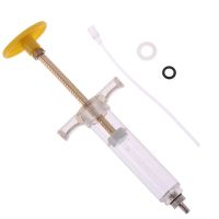 ❂卐▫ 10ml Parrot Chick Feeder Copper Head Syringe Hose Birds Feeding Syringe Injector Supplies Bird Feeders