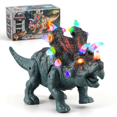 Jurassic Styracosaurus ของเล่นไดโนเสาร์พร้อมไฟและเสียงหุ่นยนต์ของเล่นเด็กเด็กวันเกิด Gift