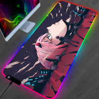 RGB Evangelion Mouse Pad PC Gamer Computer Carpet Laptop Anime Keyboard Mouse Mat Large Keyobard Gaming Accessories EVA Mousepad