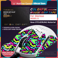 Hotline Games Colorful Mouse Grip Tape for Glorious Model O Model O Wireless Gaming Mouse Anti-slip Tape Easy to Apply