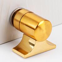 Polished Door Stopper Fine Workmanship Door Stop Compact Magnetic Punch-free Door Bumper  Not Easy to Fall Off Door Hardware Locks