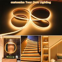 5M COB LED Strip Light 320 LEDs High Density Flexible Tape Ribbon Dimmable Led Lights Warm Nature Cool White Linear DC12V 24V LED Strip Lighting