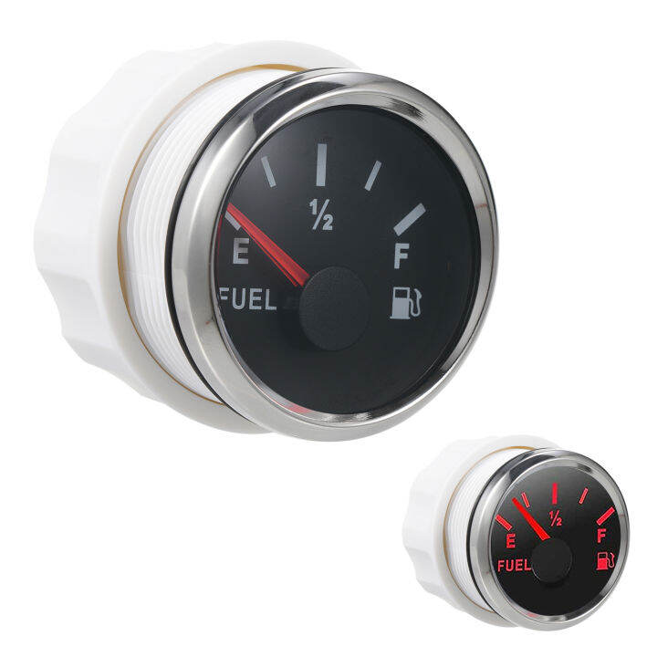 LED Backlight Marine Fuel Gauge Waterproof Boat Fuel Level Gauge for