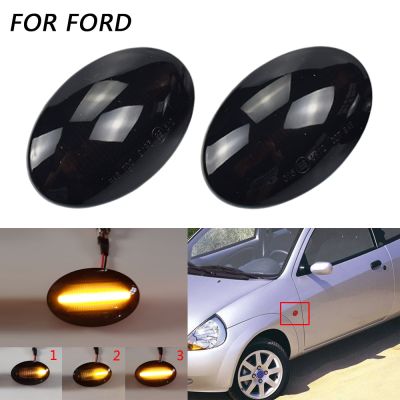 【CW】Dynamic Turn Signal LED Side Marker Mirror Light Flashing Indicator For Ford Fiesta MK3 MK4 KA Mondeo Transit Tourneo