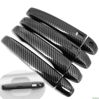 For Geely Atlas Emgrand NL-3 Proton X70 BO YUE Carbon Fiber Chrome Car Door Handle Cover Decor Trim Sticker Styling Accessories