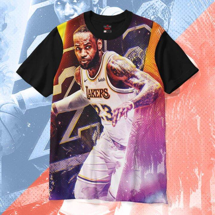 NBA LeBron James 1 Printed Unisex Black T Shirt | Lazada PH