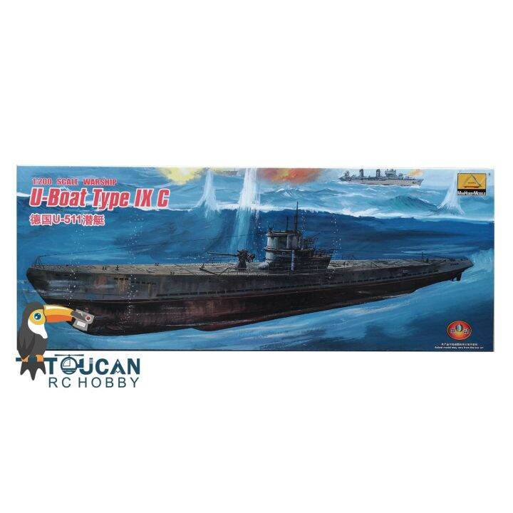 Minihoy 80915 1/200 German UBoat Type IX C Submarine Model Kit With