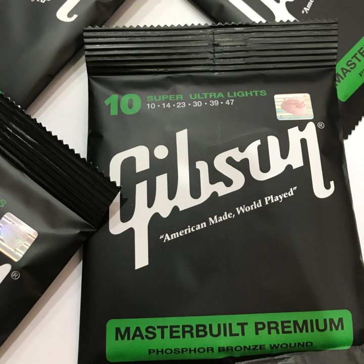 สายกีต้าร์โปร่ง-gibson-usa-เบอร์-10-เเถมฟรีปิ๊กกีต้าร์-3-อัน-1ในสายกีต้าร์โปร่งที่ได้รับความนิยมที่สุด-gibson-เสียงคมใส-ให้โน้ตชัดเจน-ราคาถูก