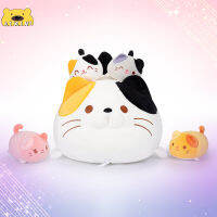 AIXINI แมวน่ารัก Bee Mommy ตุ๊กตาสัตว์4แมวน้อย Plush Soft การ์ตูนกอดของขวัญของเล่นสำหรับเด็ก Kawaii หมอน