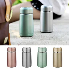 Thermos Cup Stainless Steel Cute Cartoon Water Bottle for Kids 320ml Temperature LED Display Insulated Coffee Flask Thermal Mug, Size: 1XL, Brown