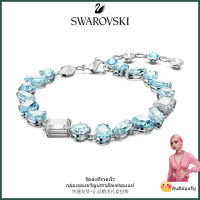 ?Swarovski?(เร็ว ๆ นี้) Gema ผสมตัดกำไลอัญมณีสีฟ้า, S925 สร้อยข้อมือแฟชั่นสตรีเงินสเตอร์ลิงของขวัญวันเกิดวันวาเลนไทน์