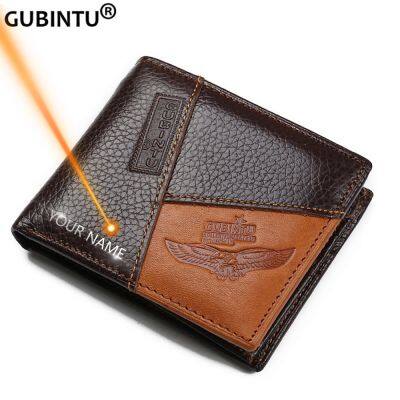 （Layor wallet）  GUBINTU กระเป๋าใส่เงินของผู้ชายหนังแท้กระเป๋าซิปเก็บเหรียญผู้ชายแท้39; S กระเป๋าสตางค์หนังพร้อมกระเป๋าของผู้ชายที่มีคุณภาพสูงใส่เหรียญนกอินทรี Cartera