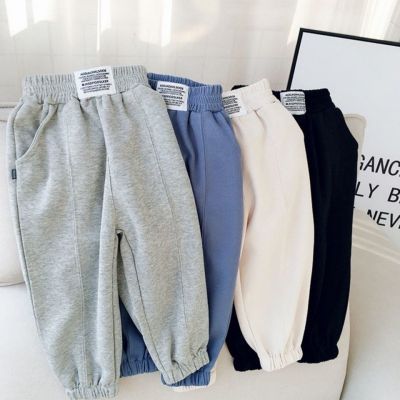 [COD] Childrens casual sports pants boys and boys big childrens sweatpants spring autumn winter elastic all-match leggings girls