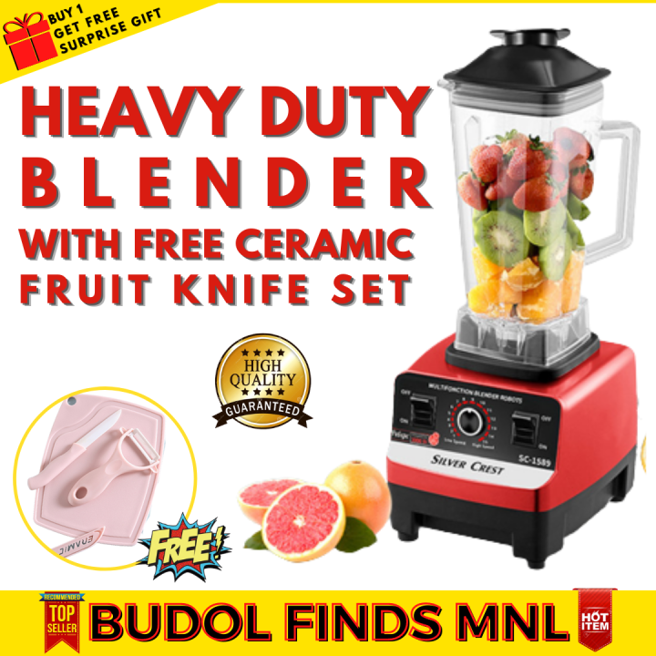 BUDOL FINDS. Heavy Duty Blender with Ceramic Fruit Knife Set. Multiple