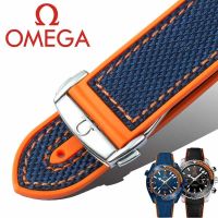 Suitable For Omega Watch Strap Ocean Universe Hippocampus 8900 Silicone Rubber Nylon Canvas 20 22m Original Discount Buckle