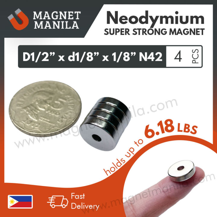 Neodymium Magnet, Round 1/2 x 1/4