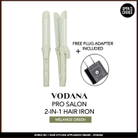 [READY TO SHIP] VODANA PRO SALON 2IN1 IRON 34mm [MELANGE GREEN]