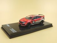 1:64 HONDA CIVIC TYPE R FK8 18 Alloy model car Metal toys for childen kids diecast gift